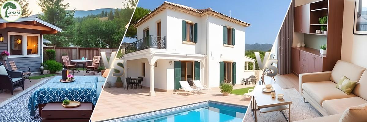 Weekend Home vs Villa vs Apartment